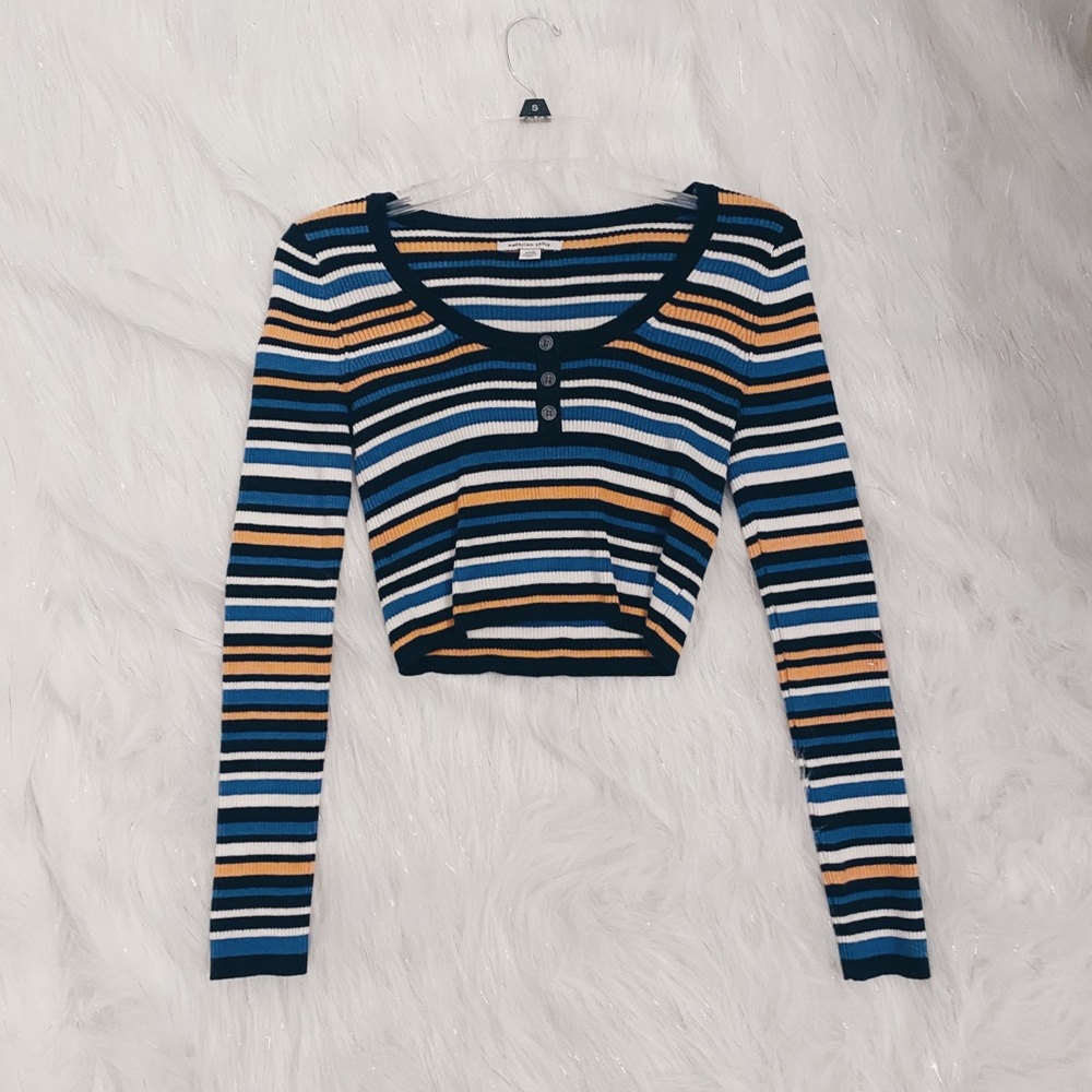 American Eagle Cropped Long Sleeve